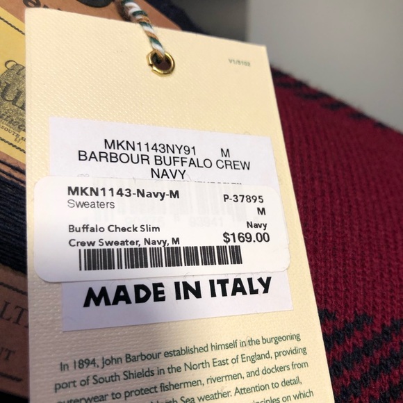Barbour Crewneck Sweater NWT - Picture 8 of 11